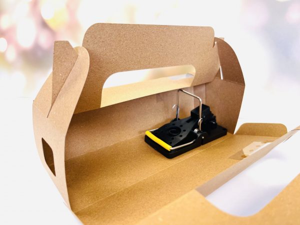 EEZY CATCH Mouse Trap, Disposable Mouse Trap, No-Touch Mouse Trap (4 Pack) - Image 3