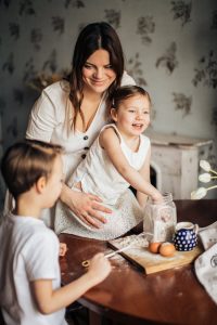 Home Photo of Woman Playing With Her Kids